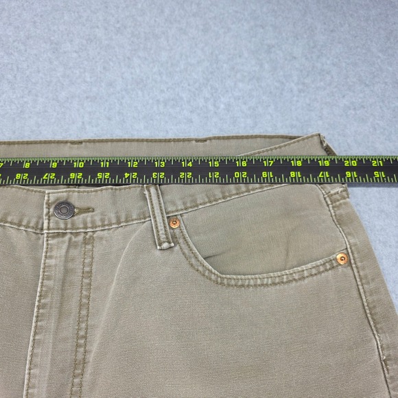 Levi Strauss & Co 514 Jeans Men's 38 X 30 Khaki Beige Straight Fit Durable Denim - Picture 10 of 14